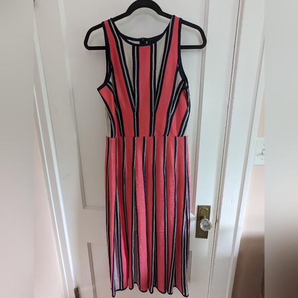 Gorgeous Kukhareva Vivian Stripe Midi Dress - Picture 1 of 5